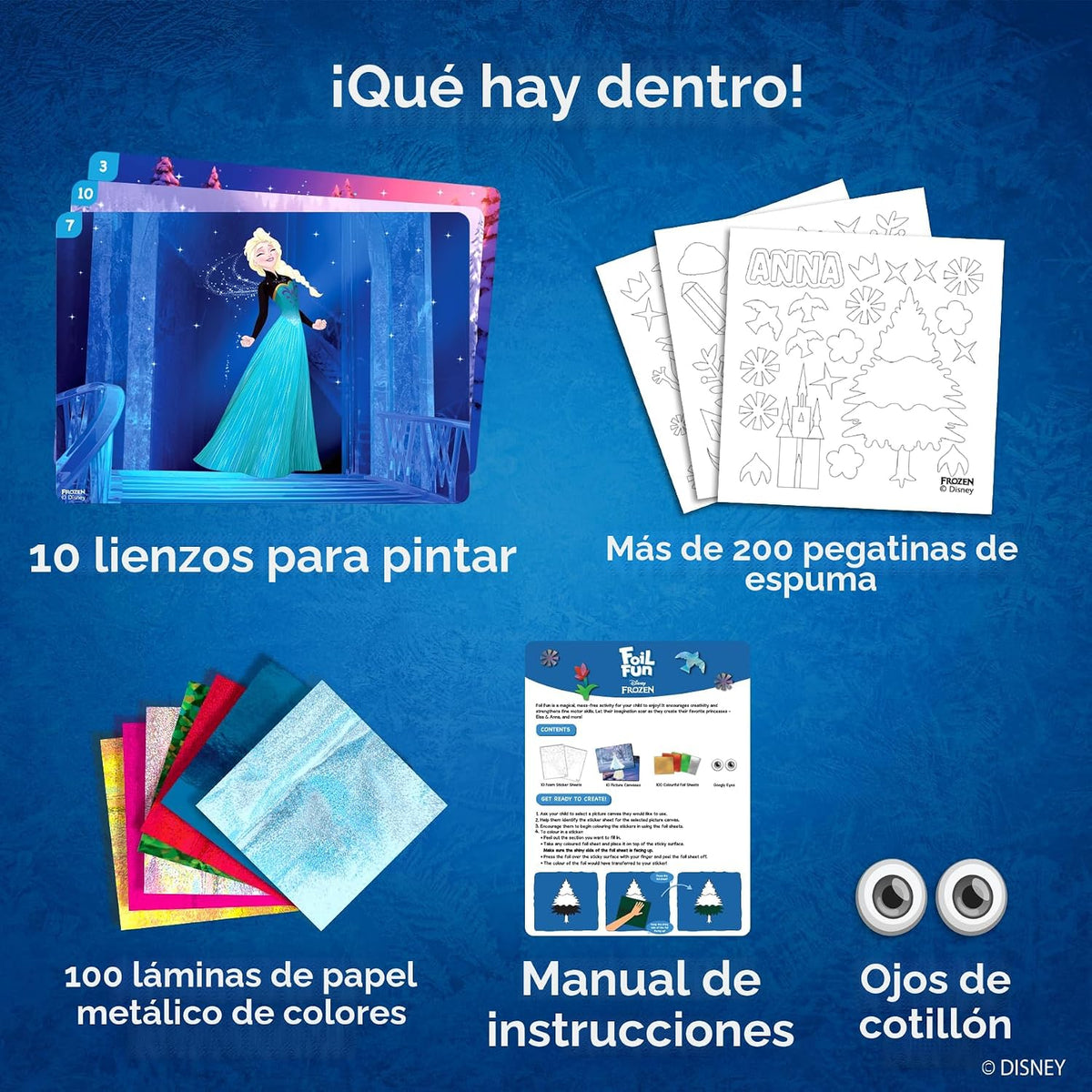 Skillmatics Foil Fun Disney Frozen - Kit de arte y manualidades | J...