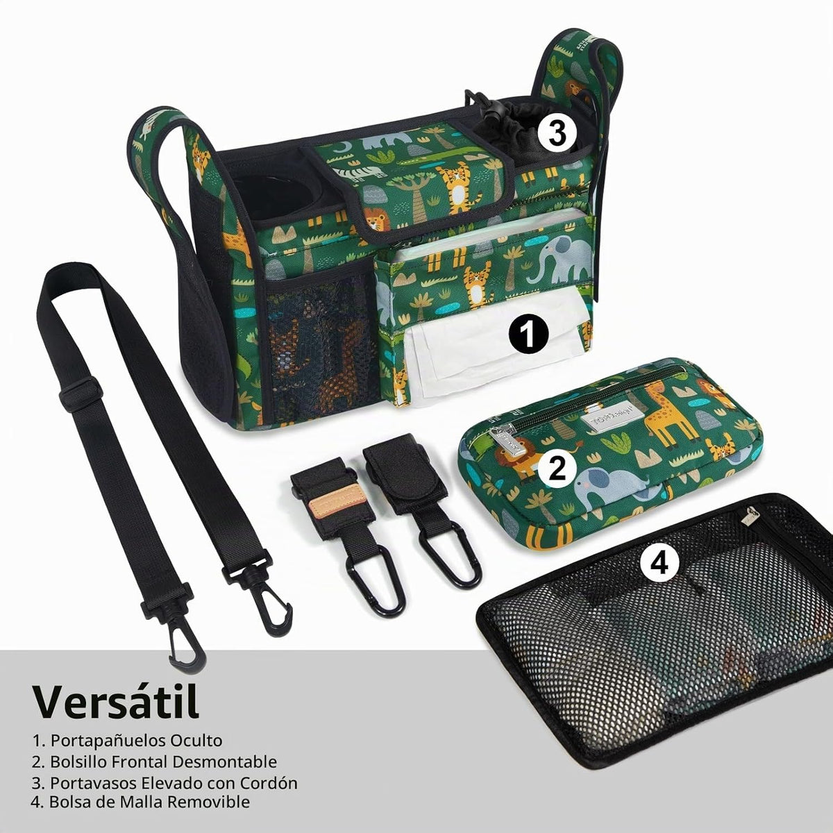 TOPDesign Organizador Universal para Cochecito de Bebé, Organizador...