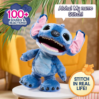 Disney Stitch Ultimate Stitch - Juguete de peluche interactivo de 1...