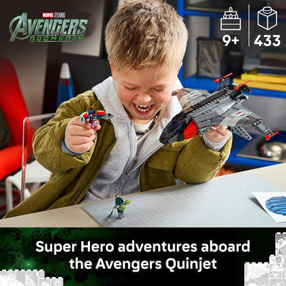 LEGO Marvel Vengadores: Quinjet del Juicio Final 76347 | Juguete de...
