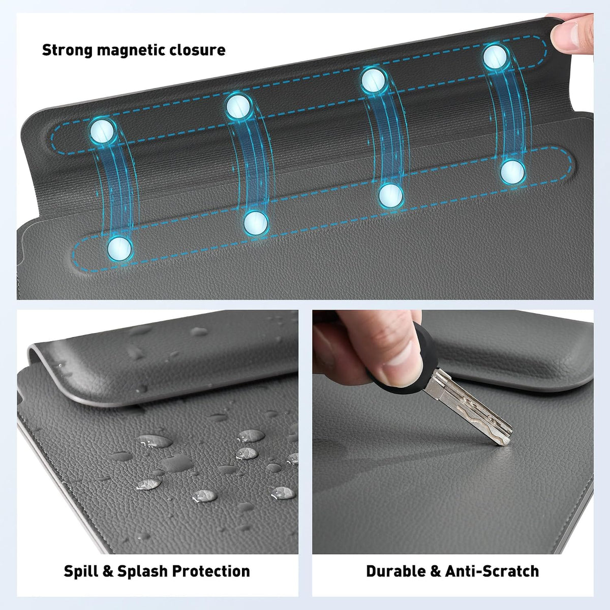 AboveTEK Escritorio portátil para laptop con alfombrilla retráctil...