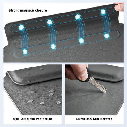 AboveTEK Escritorio portátil para laptop con alfombrilla retráctil...