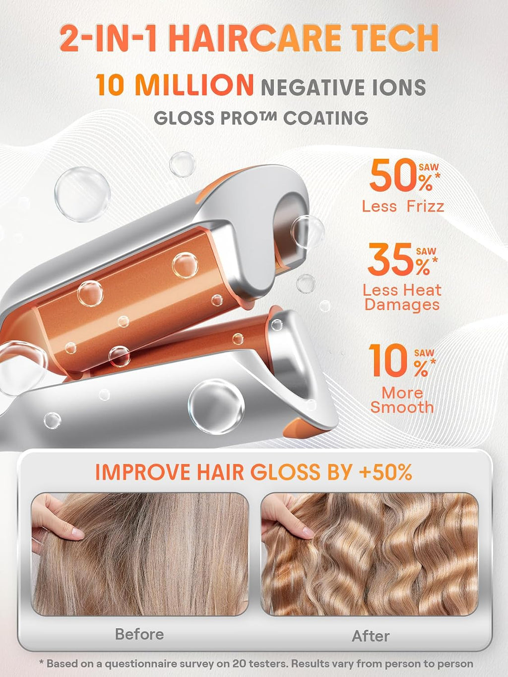 SHEGLAM Onduladora profunda de 0.75 pulgadas para cabello corto, li...
