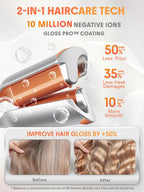 SHEGLAM Onduladora profunda de 0.75 pulgadas para cabello corto, li...