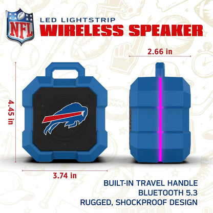 SOAR NFL Shockbox - Altavoz Bluetooth inalámbrico LED, resistente a...