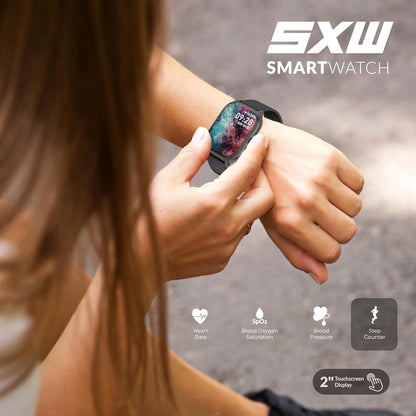 Supersonic SC-181SW - Reloj inteligente con pantalla táctil de 2 pu...