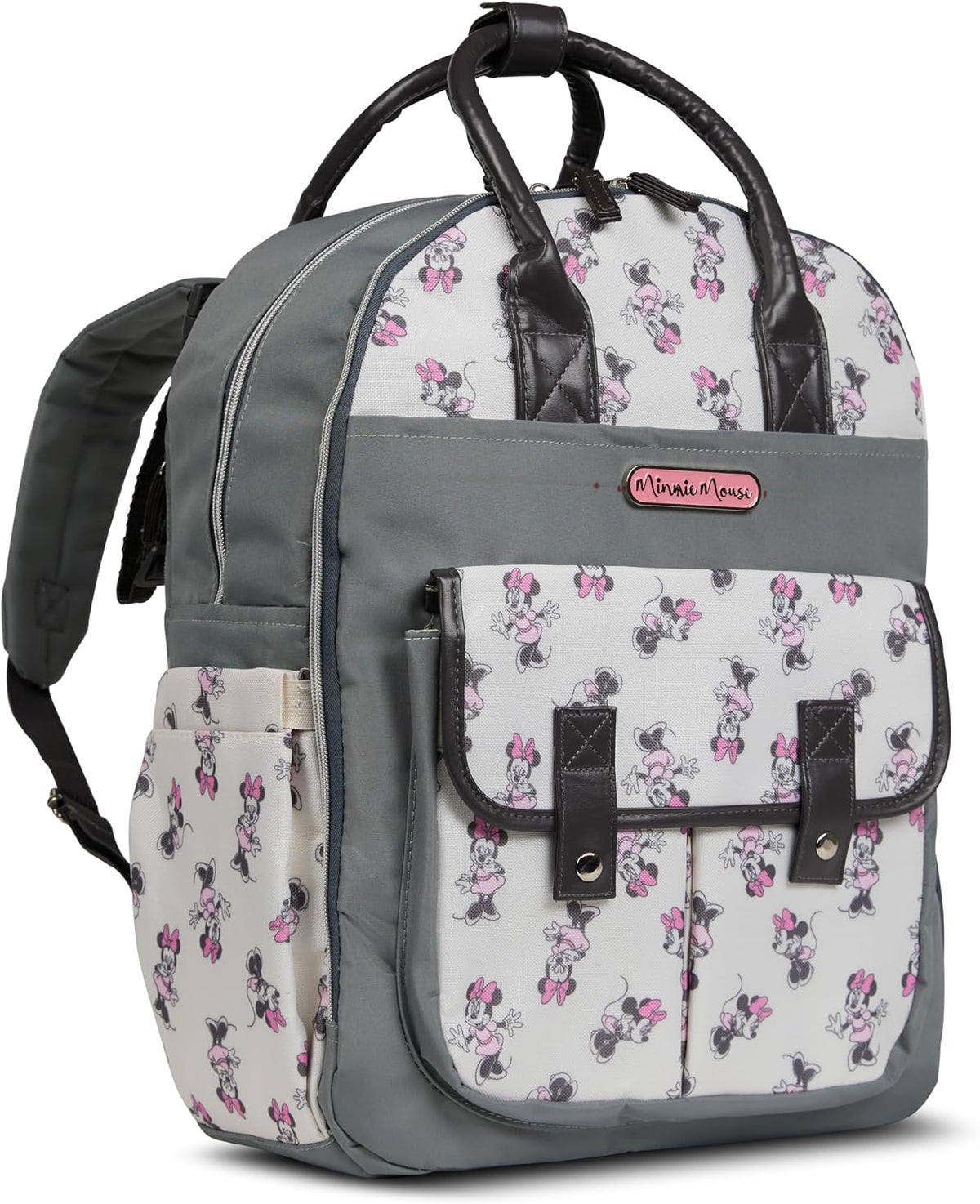 Disney Mochila para pañales con cambiador Minnie Mouse \u2013 Bolsa...