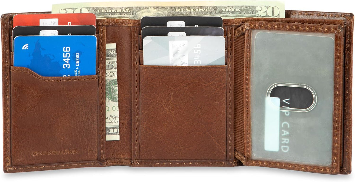 Columbia Billetera plegable delgada RFID para hombre con ventana de...