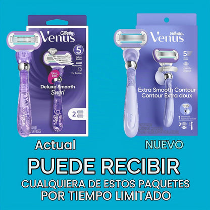Gillette Venus Deluxe Smooth Swirl Mango de maquinilla de afeitar p...
