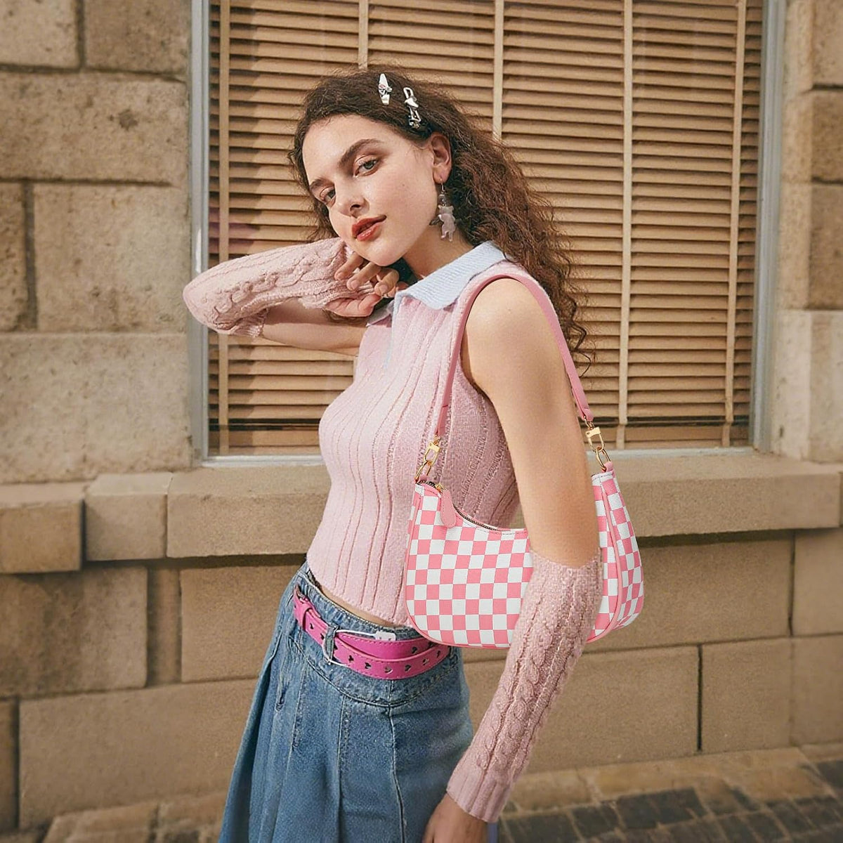KKXIU Bolso de hombro para mujer, lindos bolsos y bolsos hobo | Bol...