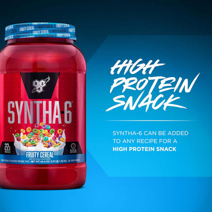BSN SYNTHA-6 Proteína en polvo premium, cereales afrutados, 28 porc...