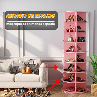 SpaceAid torre giratoria de zapatero de 8 niveles, exhibidor de zap...