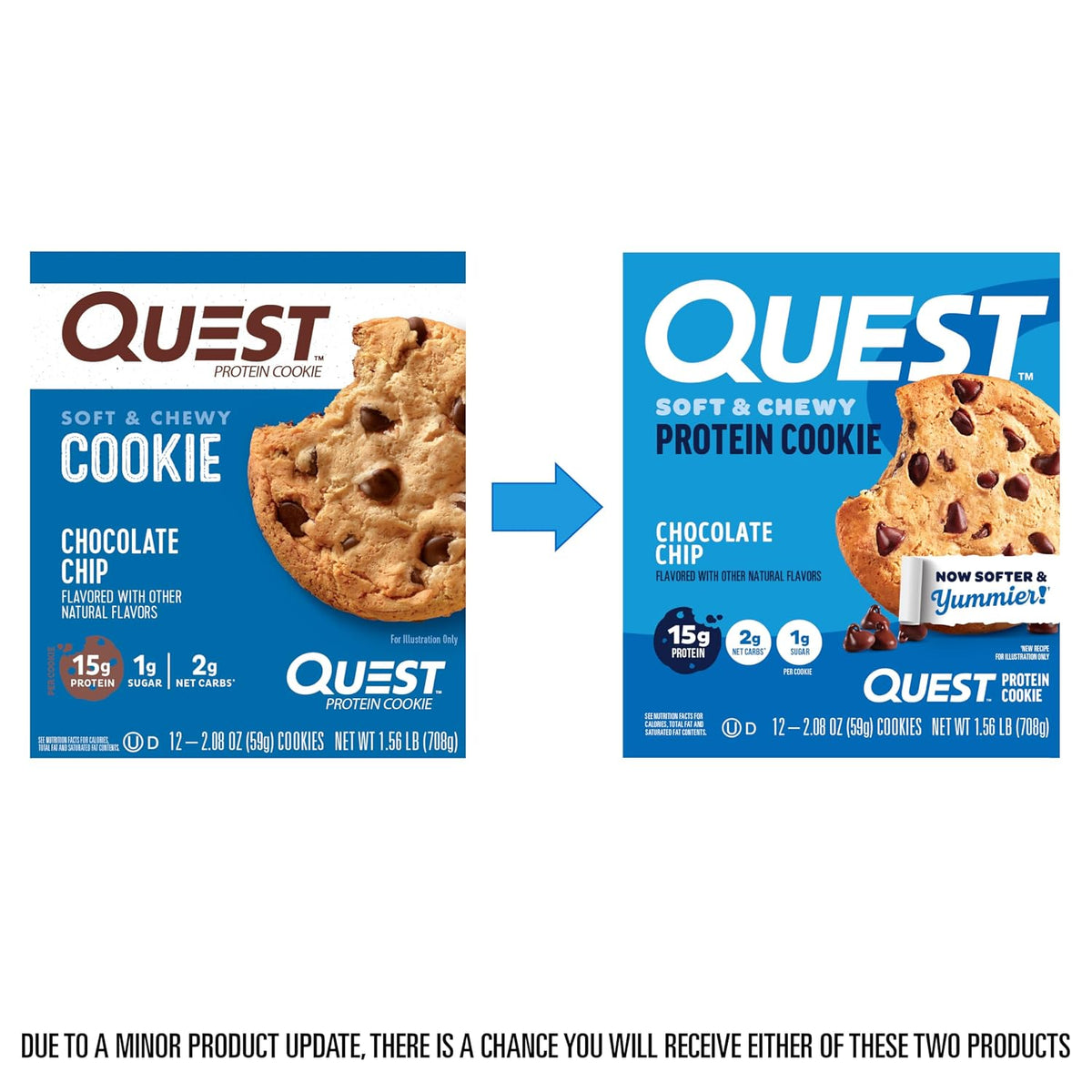 Proteína Quest galletas mantequilla de maní (Chocolate Chip) | 0.07...