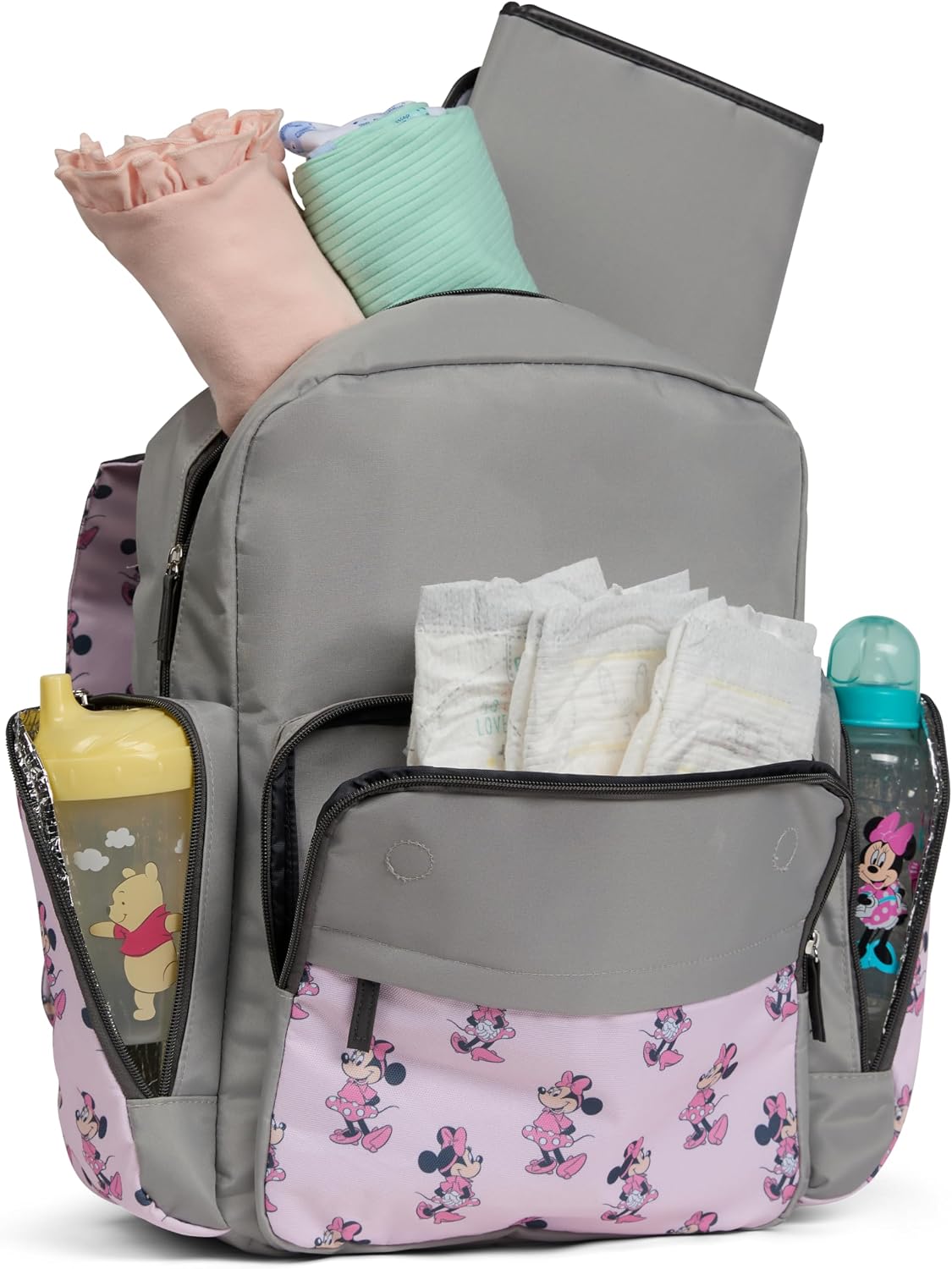 Disney Mochila para pañales con cambiador Minnie Mouse \u2013 Bolsa...