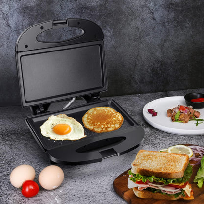 Aigostar Tostadora de Sándwich con Superficie de Parrilla Profunda...