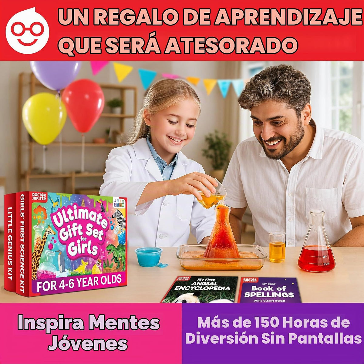 Doctor Jupiter Set de Regalo Definitivo para Niñas | Set de Primer...