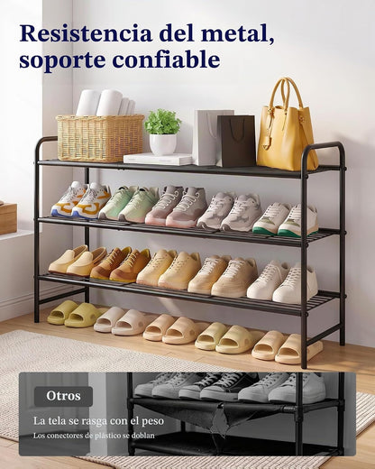 Kitsure Organizador de zapatos de acero inoxidable, 37.3" de ancho...
