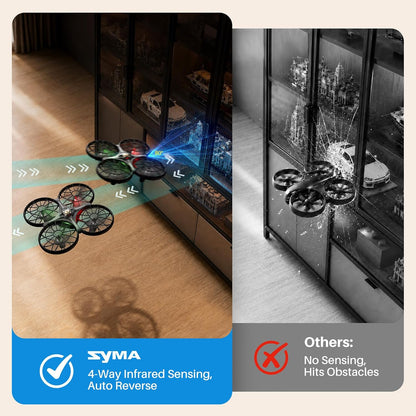 SYMA X100 - Dron de interior para niños de 8 a 12 años, evita obstá...