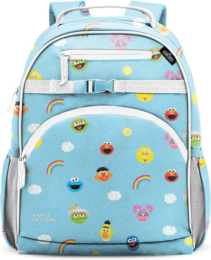 Simple Modern Sesame Street Mochila infantil para escuela, niñas, n...