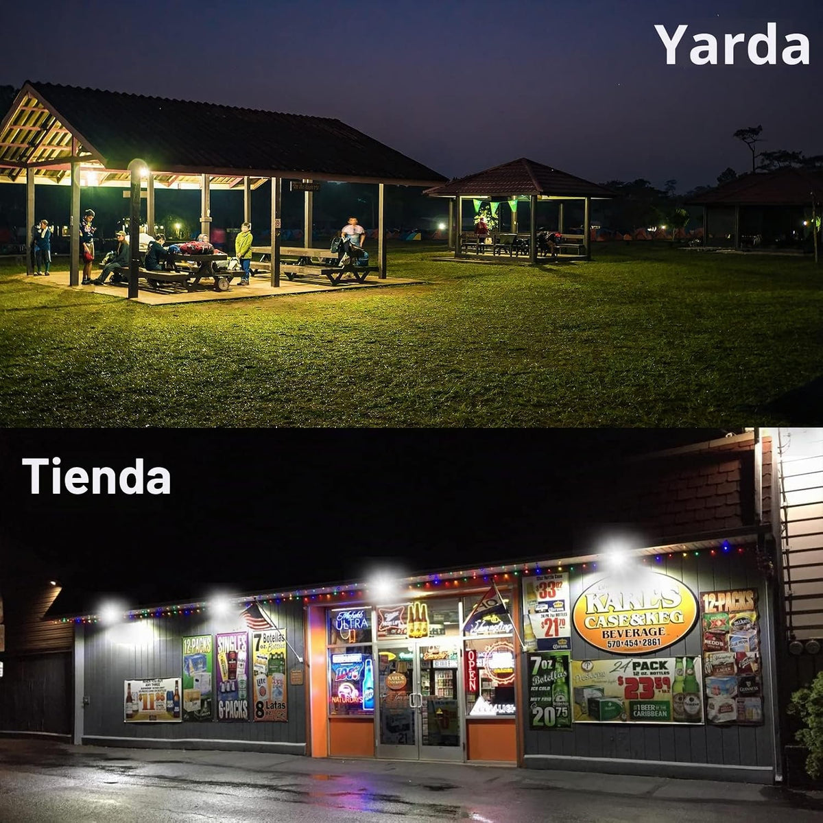 HYPERLITE Reflector LED de 240 W 28800 lm 5000 K Luz diurna IP65 im...