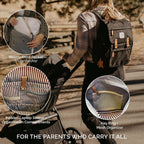 Parker Baby Co. - Mochila para pañales con cambiador, color negro |...