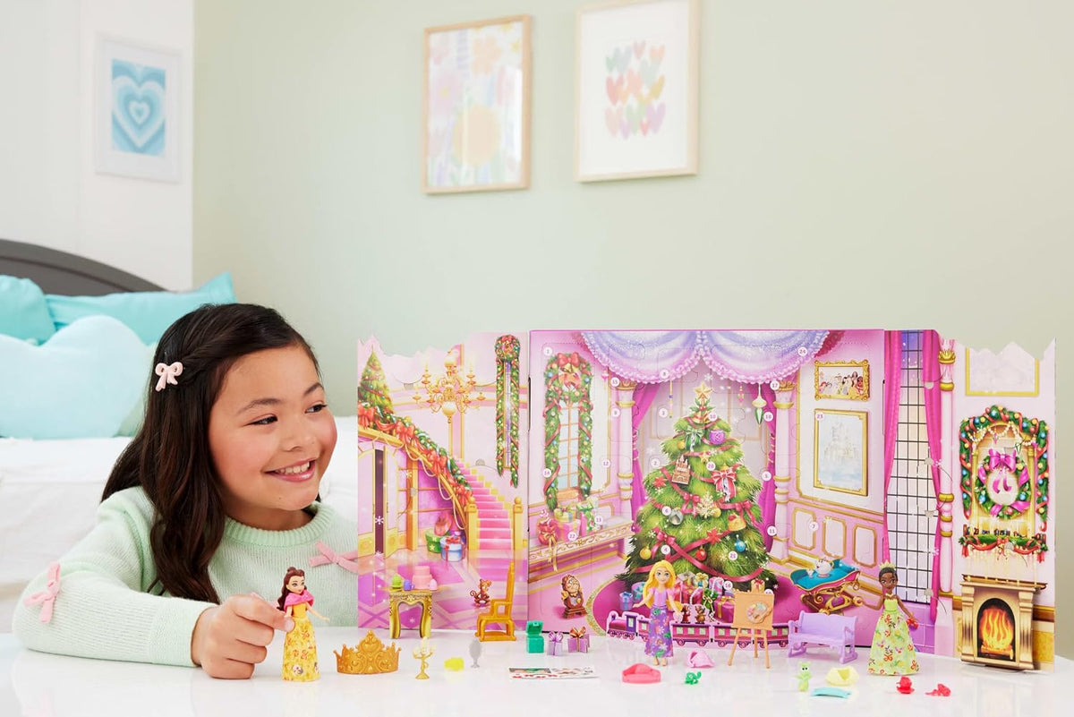 Calendario de Adviento de princesas de Disney de Mattel con muñecas...
