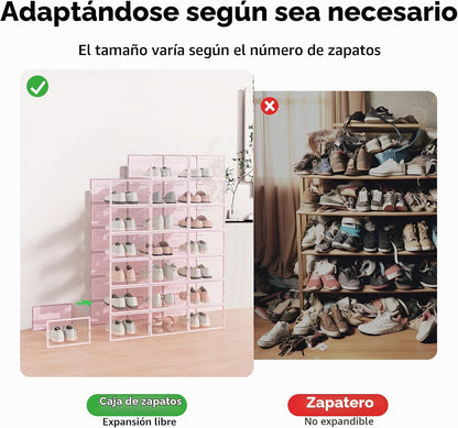 Foluck Caja de almacenamiento de zapatos, paquete de 15 organizador...