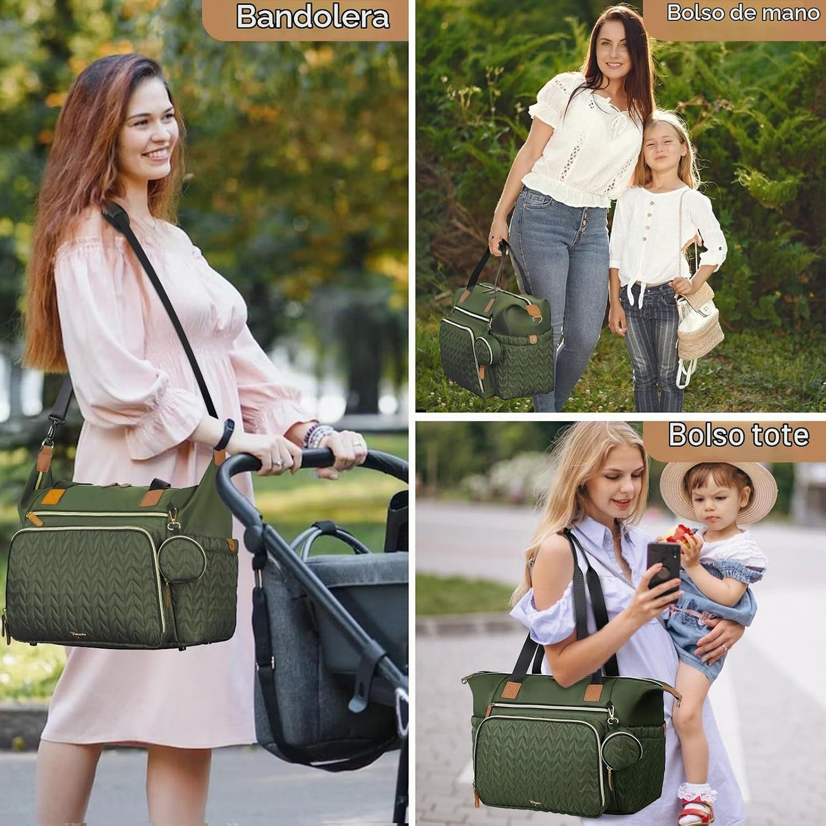 Tonyeee Bolsa de Pañales Tipo Tote, Bolsas Grandes para Pañales de...