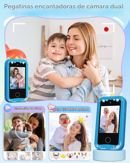 KOKODI Teléfono inteligente para niños, pantalla táctil HD con cáma...