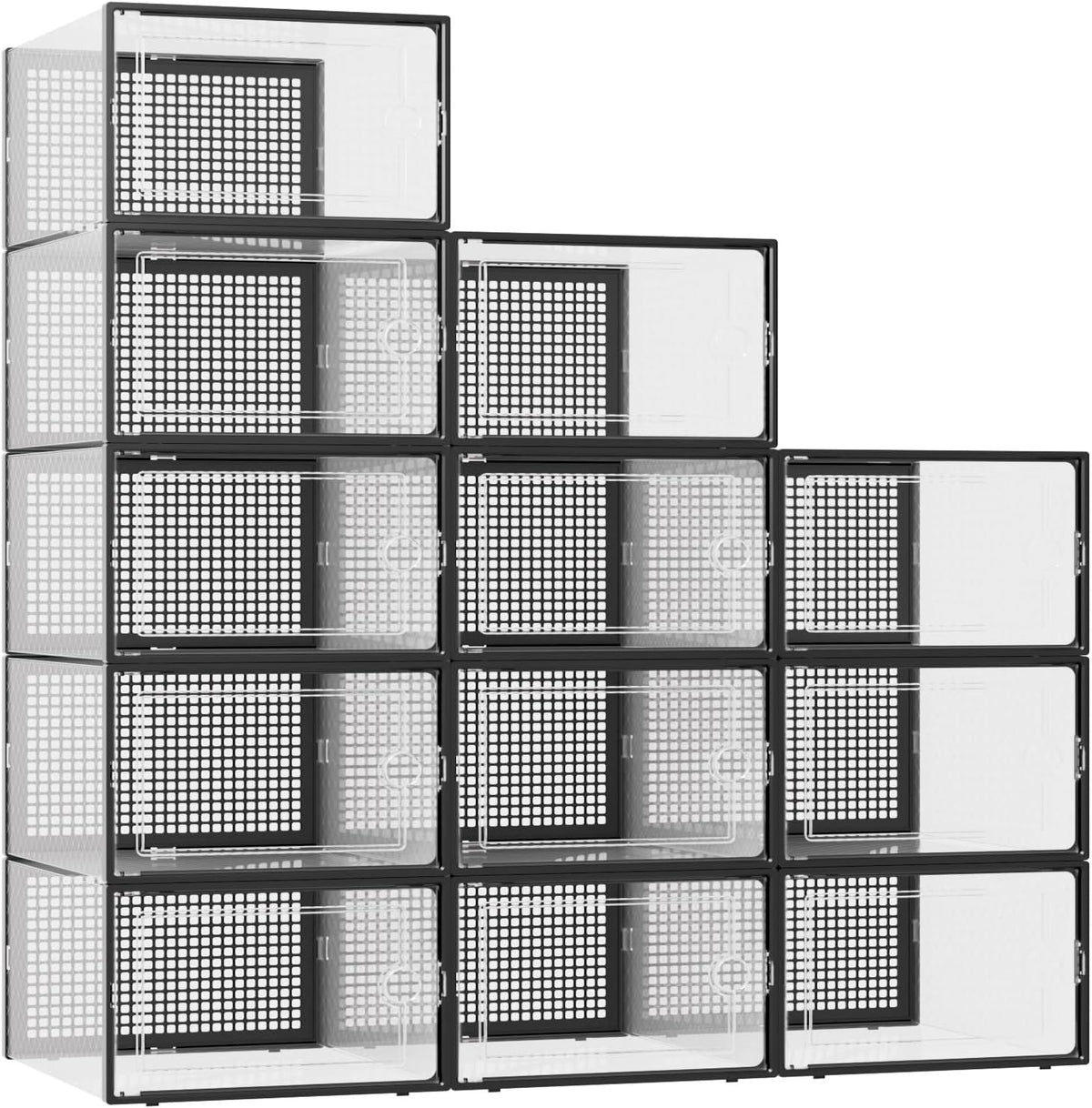 Kuject Cajas de almacenamiento de zapatos XXX-Large, paquete de 12,...