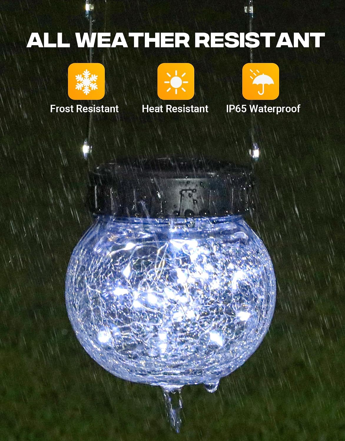PARTPHONER Luces solares para exteriores impermeables de 12 unidade...