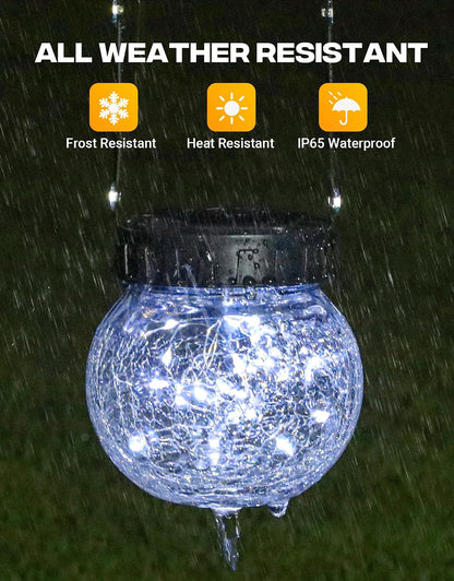 PARTPHONER Luces solares para exteriores impermeables de 12 unidade...