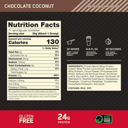 Optimum Nutrition Estándar dorado 100% Proteína de Suero de Leche e...