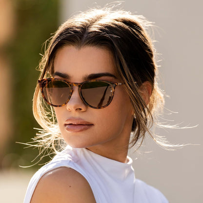 WearMe Pro Gafas de sol polarizadas redondas para mujer, protección...