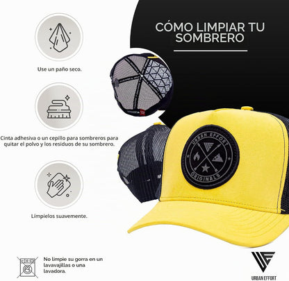 Urban Effort Trucker Hat para hombre – Gorra de béisbol con parte t...