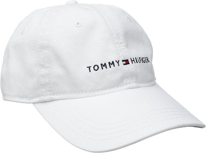 Tommy Hilfiger - Gorra de béisbol ajustable de algodón con logo par...