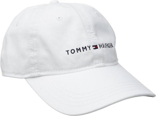 Tommy Hilfiger - Gorra de béisbol ajustable de algodón con logo par...