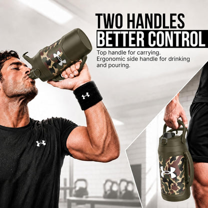 Under Armour Botella de agua aislada con asa y gancho para cerca, j...