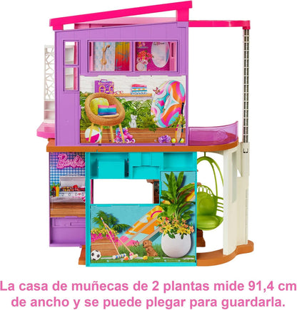 Barbie Juego y accesorios para casa de muñecas de vacaciones | Casa...