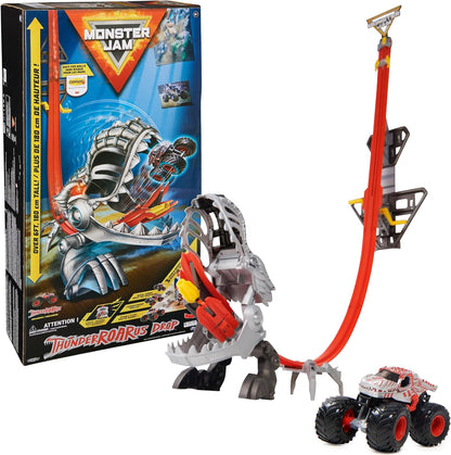 Monster Jam ThunderROARus Drop Playset con exclusivo camión monstru...