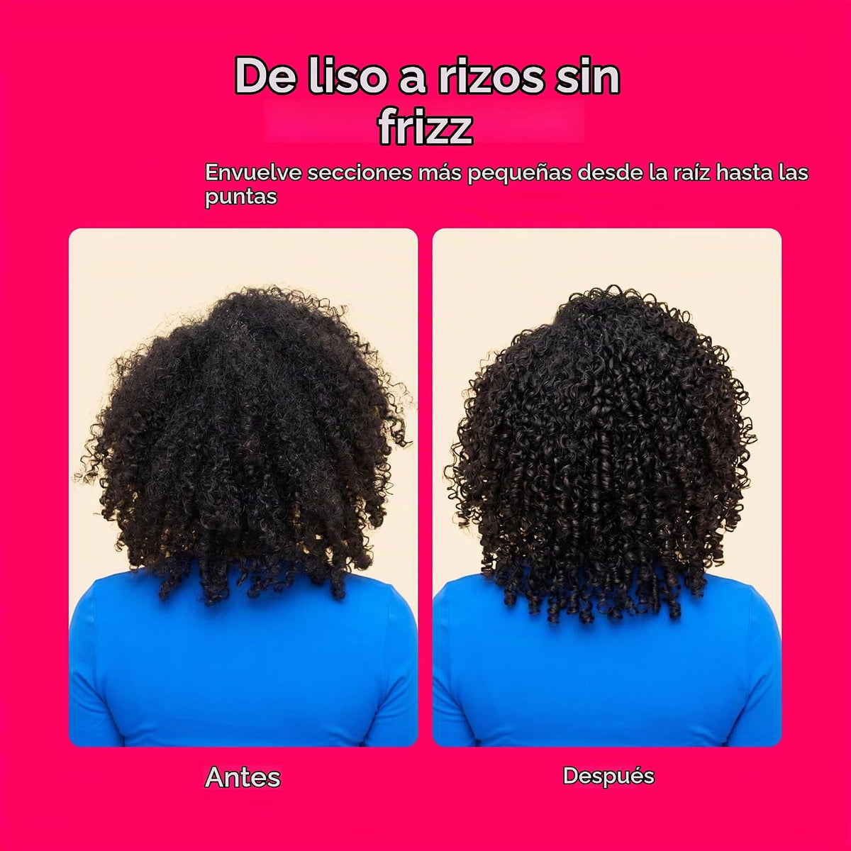 Rizador Conair doble cerámica | Rizador de pelo para rizos apretado...