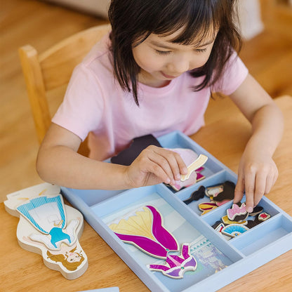 Melissa &amp; Doug Disney Belle - Juego de muñecas magnéticas de ma...
