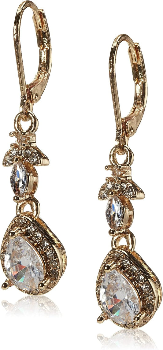 Anne Klein Pendientes de cristal para mujer, joyería de moda llamat...