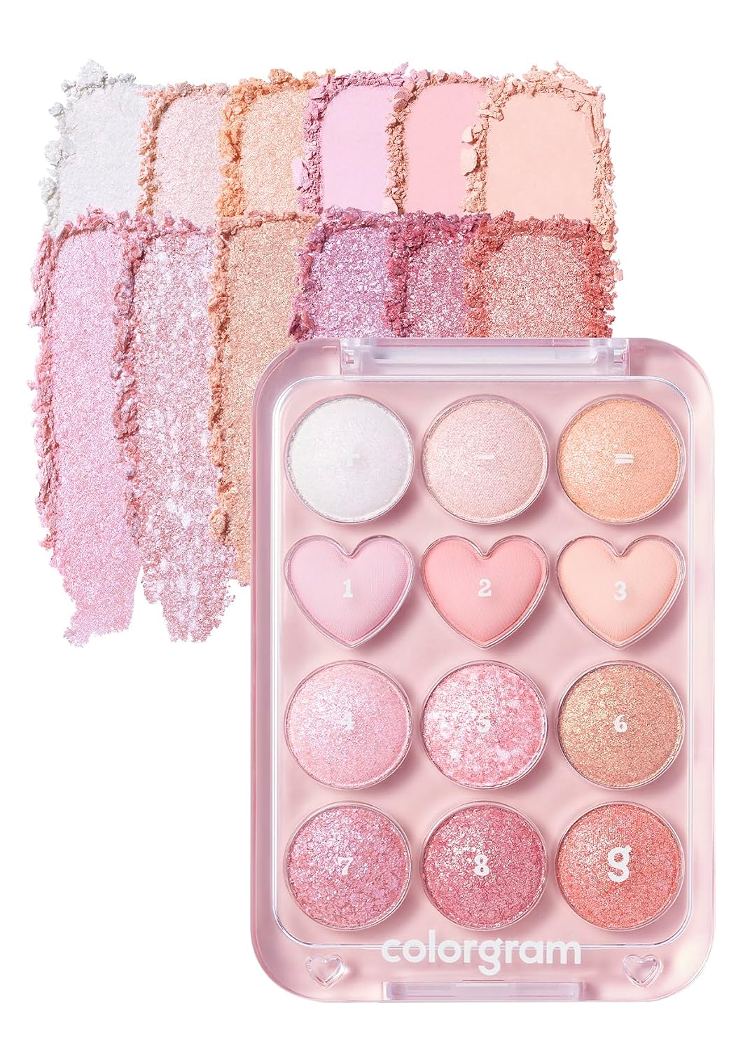 COLORGRAM Paleta de sombras de ojos Pin Point 04 Bright+Cool | Pale...