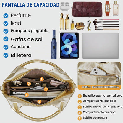KOGTLA Bolsos de cuero vegano para mujer con correa de bandolera de...