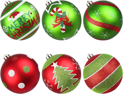 Lanpn 6 piezas de adornos de Navidad extra grandes de 6 pulgadas pa...