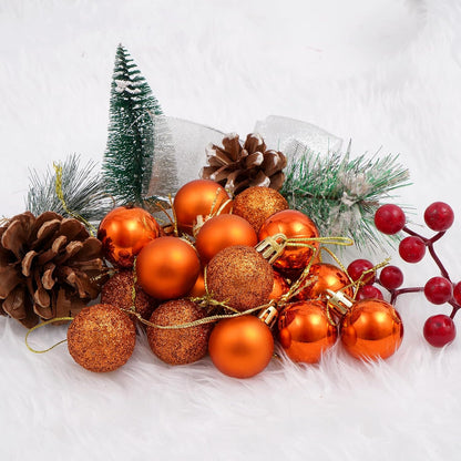 Adornos de bola de Navidad de 30 quilates, decoración de árbol de N...
