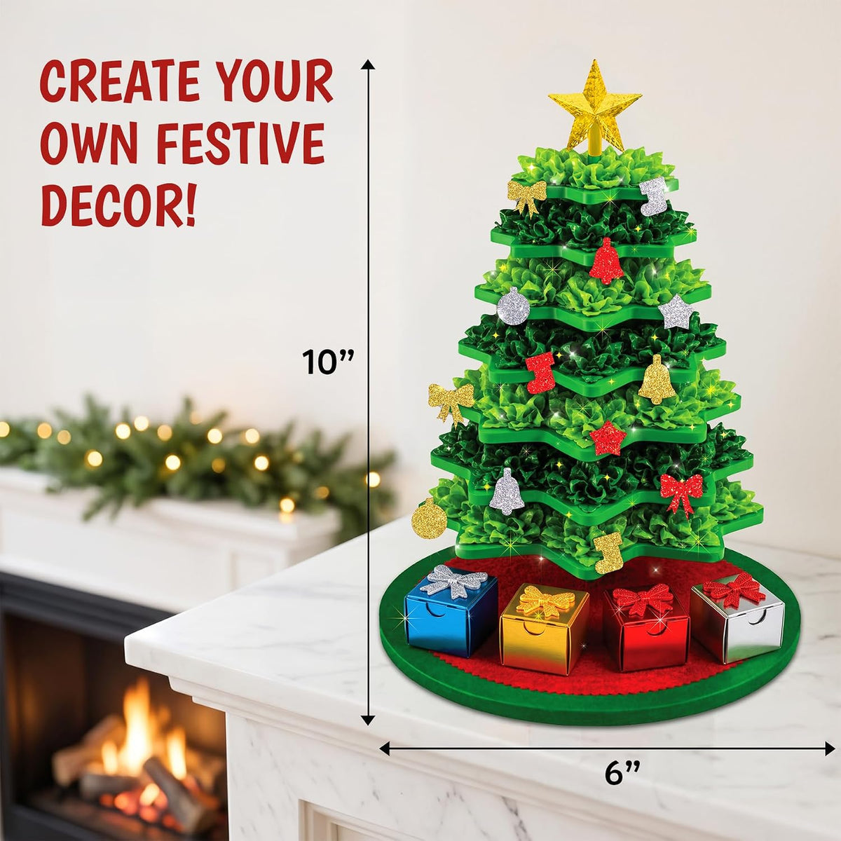 Skillmatics Poke-in Art - Árbol de Navidad, regalo para niñas y niñ...