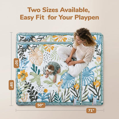 Momcozy Alfombra de juego para bebé para piso, 59 x 71 pulgadas alf...