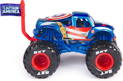 Monster Jam, Marvel - Paquete de 4 camiones monstruos fundidos a es...